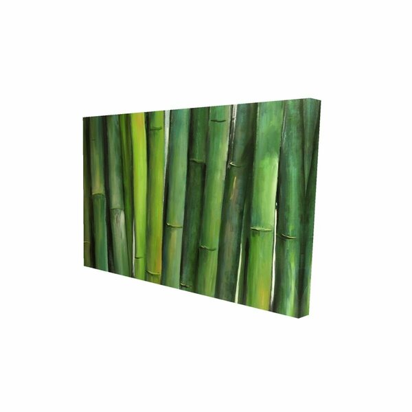 Fondo 12 x 18 in. Green Bamboo-Print on Canvas FO2775357